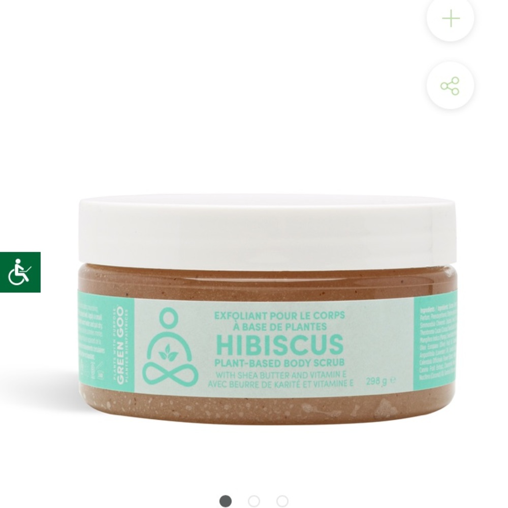 NWT GREEN GOO BODY SCRUB - HIBISCUS